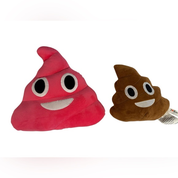 Set of 2 Poo Emoji pillows for home decor/kids bedroom - Picture 2 of 5